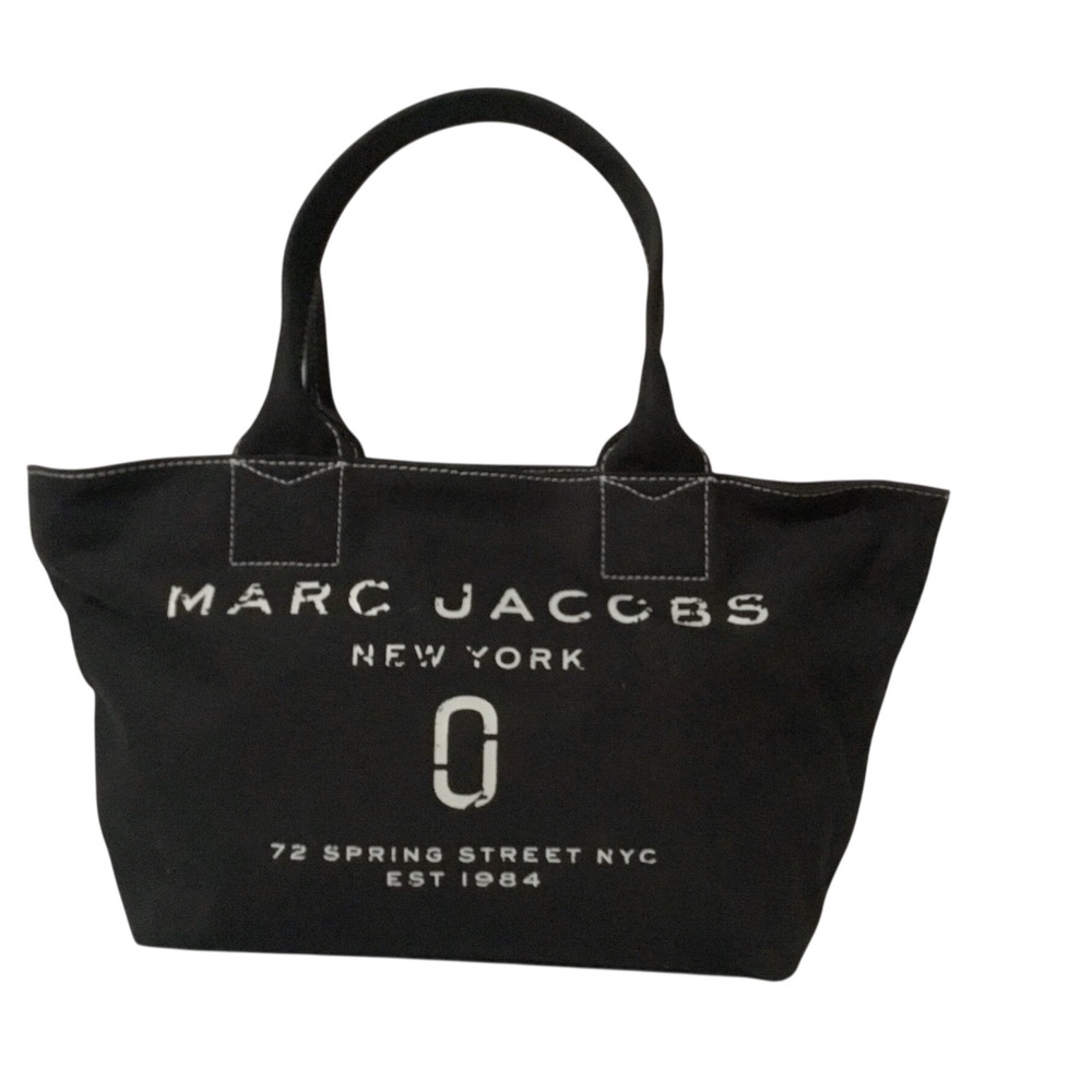 Marc Jacobs Black Canvas Logo Tote